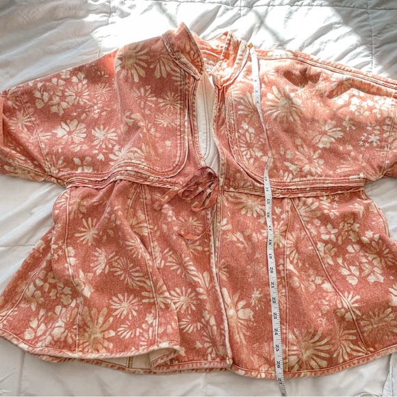 FREE PEOPLE LUA BED DENIM JACKET TOP SIZE L NWOT - Picture 8 of 10